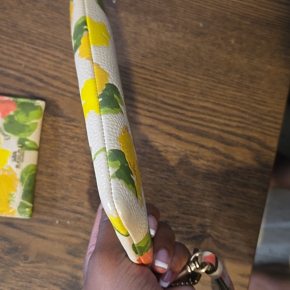 Coach Floral Print Wristlet - Picture 3 of 4